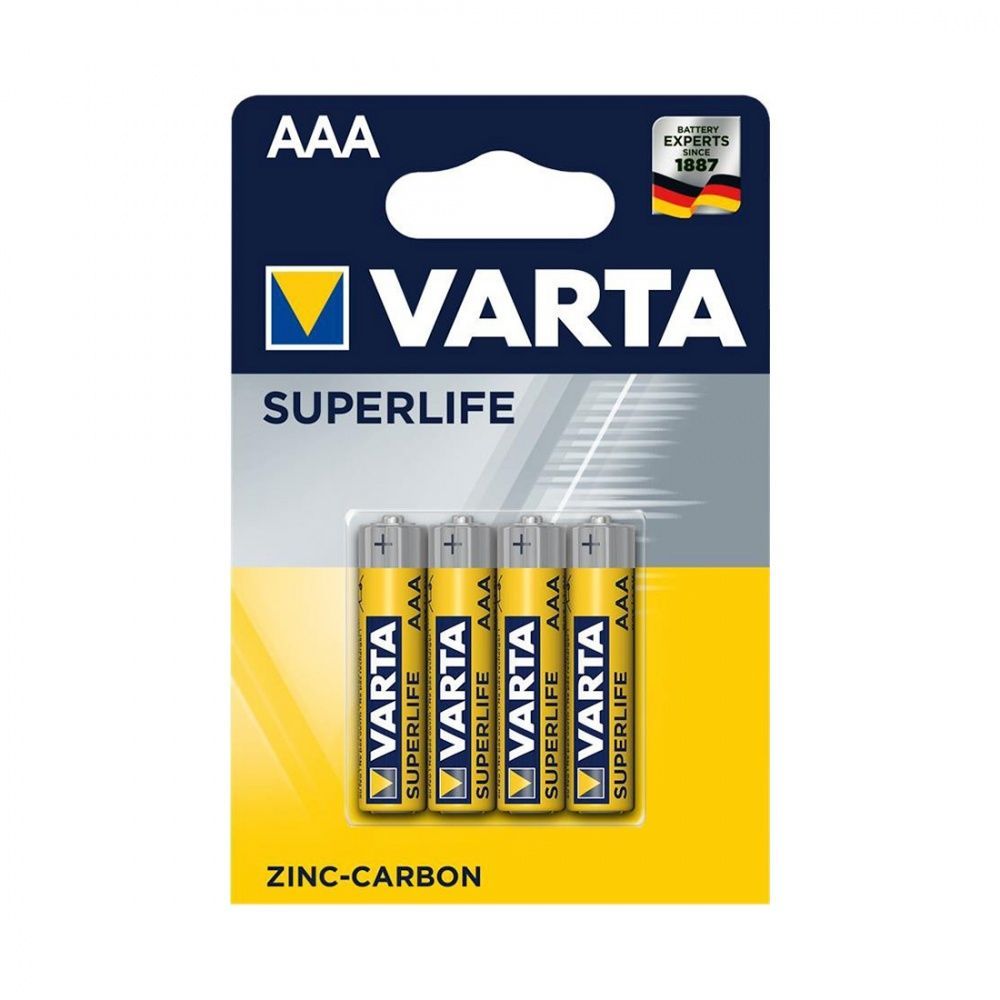 Батарейка VARTA Superlife Micro 1.5V - R03P/AAA (4 шт) (2003) <2003-4>