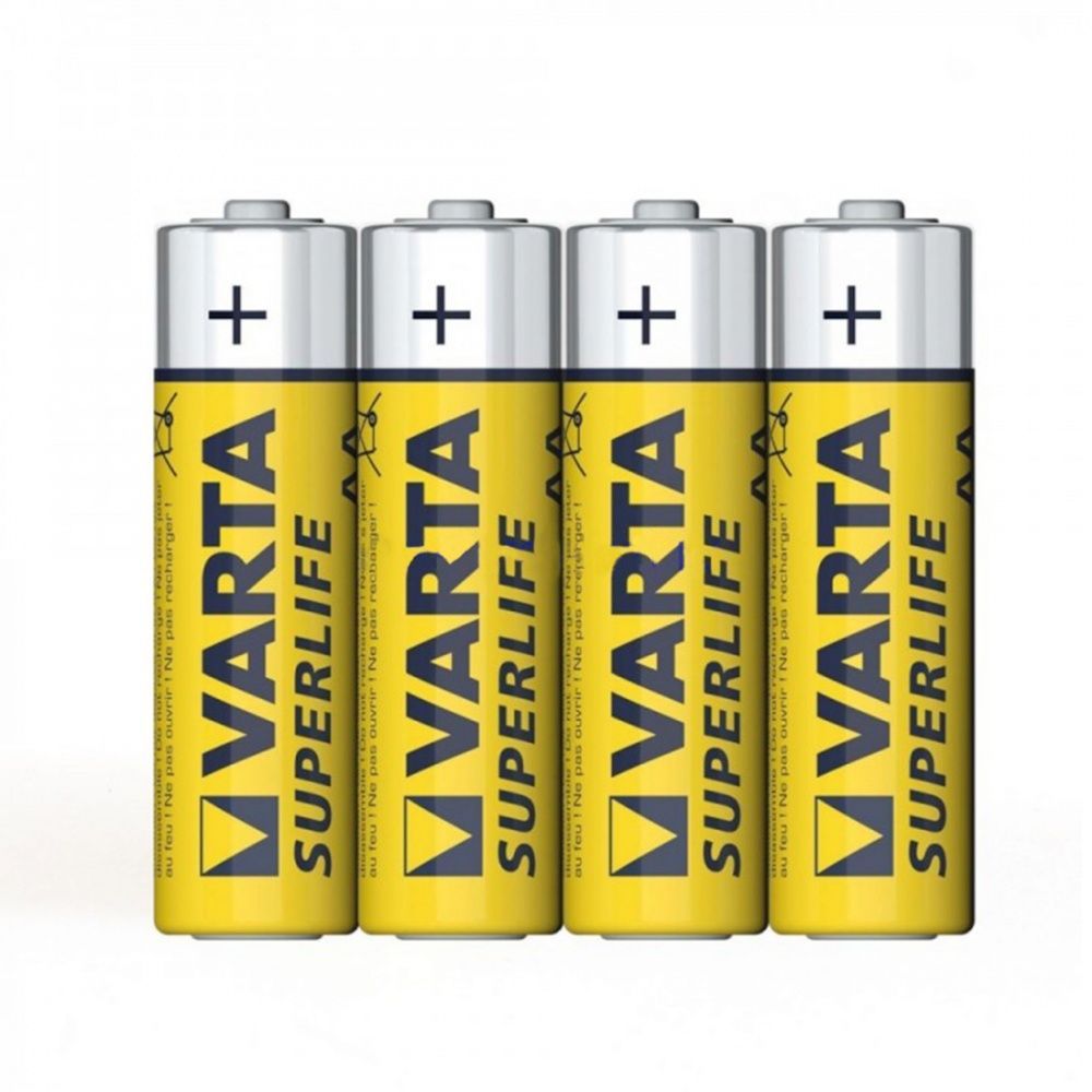 Батарейка VARTA Superlife Mignon 1.5V - R6P/AA (4 шт) в пленке