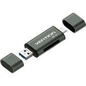 Картридер Vention USB 3.0, Multi-Function card reader, Gray, Metal type