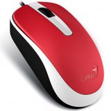 Мышь проводная Genius DX-120, USB,оптическая, разрешение 1000 DPI, 3 кнопки, кабель 1.5m, для правой/левой руки Цвет: красный