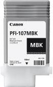 Тонер Canon/PFI-107MBK/Струйный широкоформатный/№107/матовый черный/130 мл