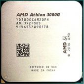 Процессор AMD Athlon 3000G, 3.5Gh(Max), AM4, 2C/4T, L2 1MB, L3 4MB, Radeon Vega 3 Graphics, 35W, OEM