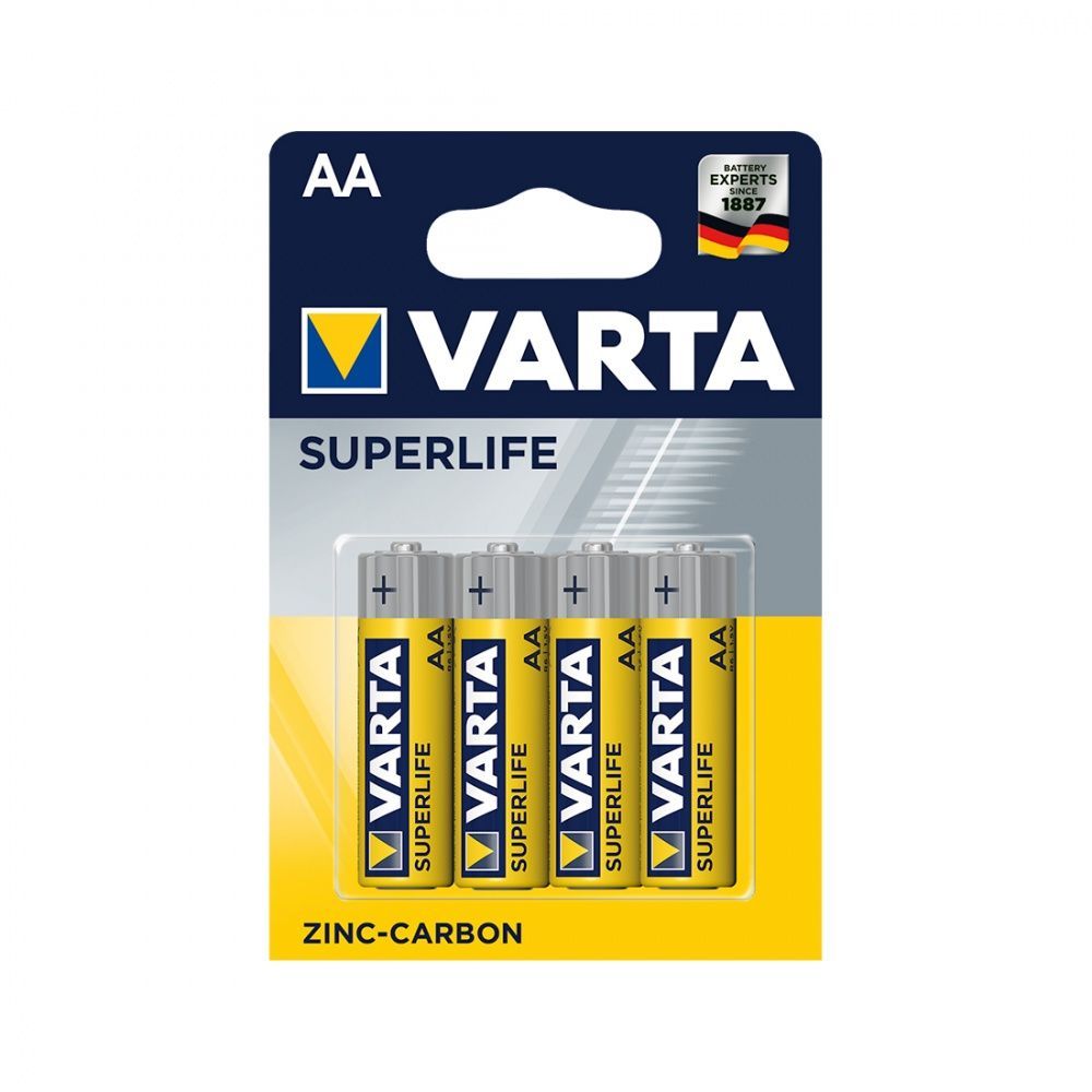 Батарейка VARTA Superlife Mignon 1.5V - R6P/AA (4 шт) (2006) <2006-4>