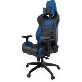 Игровое кресло GAMDIAS ACHILLES M1A L BW <BLUE, спинка:86см, наклон: 150, нагрузка: до 200кг> v2