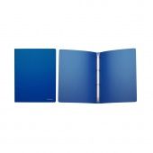 Папка на 4 кольцах пластик. ErichKrause® Classic, 24мм, A4, синий (в коробке-дисплее по 12 шт.)