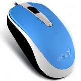 Мышь проводная Genius DX-120,USB, оптическая, разрешение 1000 DPI, 3 кнопки, кабель 1.5m, для правой/левой руки Цвет: голубой