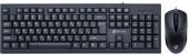 Клавиатура + мышь Oklick 640M Black