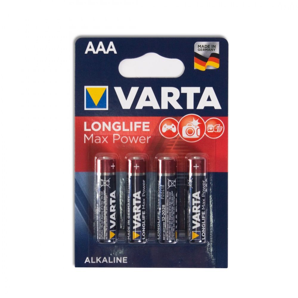 Батарейка VARTA Long Life Max Power Micro 1.5V - LR03/ AAA (4 шт) (4703) <4703-4>