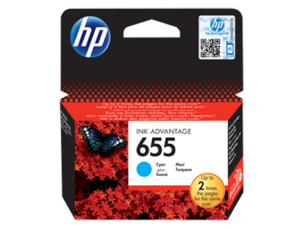 Картридж струйный HP CZ110AE №655 Cyan Ink Cartridge для HP DJ 3525, 4615, 4625, 5525, 6525 e-All-in-One