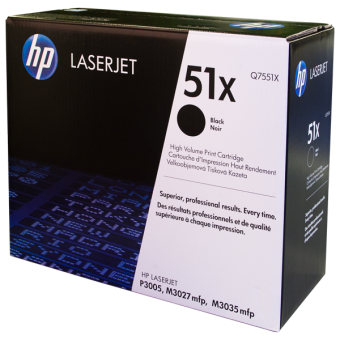 Картридж лазерный HP черный (13000 копий) для LaserJet-M3027 - M3035 - P3005. Количество страниц (ч-б) 13 000 страниц