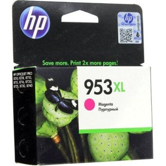 Картридж струйный HP F6U17AE, 953XL, увеличенной емкости, пурпурный