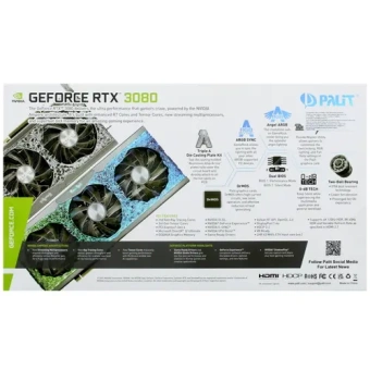 Видеокарта PALIT RTX3080 GAMEROCK 10G (NED3080U19IA-1020G)