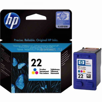Картридж струйный HP C9352AE, №22 Трехцветный,  для HP DJ 3920/3940, OJ 5610, PSC 1410