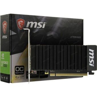 Видеокарта MSI GeForce GTX 1030 2Gb DDR4 64bit HDMI DP GT 1030 2GHD4 LP OC