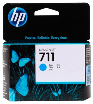 Картридж струйный HP CZ130A (711), голубой на 29мл , HP Designjet T120, HP Designjet T520