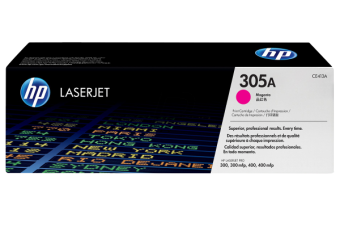 Картридж лазерный HP CE413A 305A, 300/300mlp, 400/400mlp, 2600 стр, пурпурный
