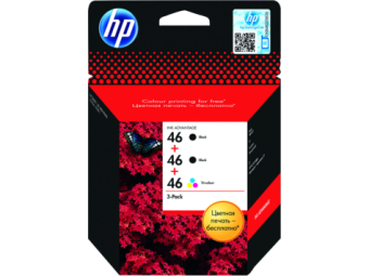 Картридж струйный HP F6T40AE 46 Ink Cartridge 3-Pack