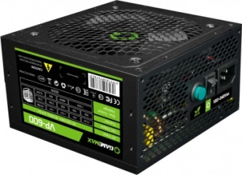 Блок питания ПК  600W GameMax VP-600 <600W, 120mm, 80+, APFC, 4xSATA, 3x4PIN> v3