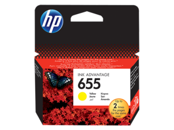 Картридж струйный HP CZ112AE №655 Yellow Ink Cartridge для HP DJ 3525, 4615, 4625, 5525, 6525 e-All-in-One